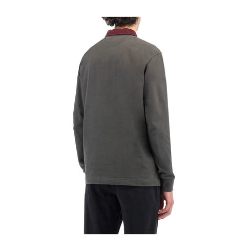 LA MARTINA Polo Polo Uomo Ruggero con logo Grigio bordeaux A24 - LA MARTINAZMP007JS005 - 09056 - M - Francavilla Moda